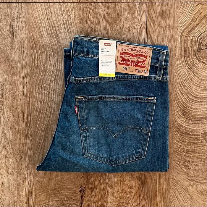 Jean/pantalon bleu Levi's 506 homme, taille : W 36 L 32 (46 taille française)