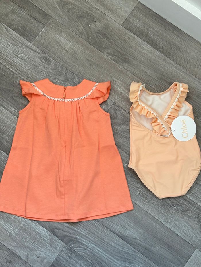 Robe et maillot de bain bébé fille 6 mois Chloé - photo numéro 6