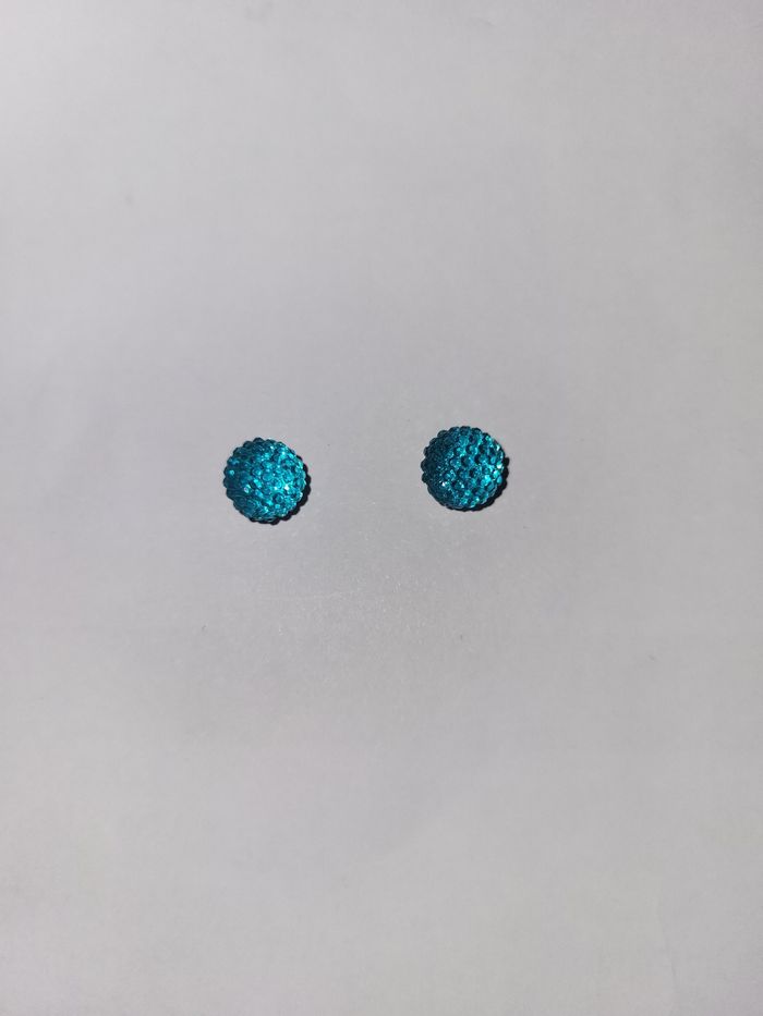 Boucles d'oreilles bleues - photo numéro 7