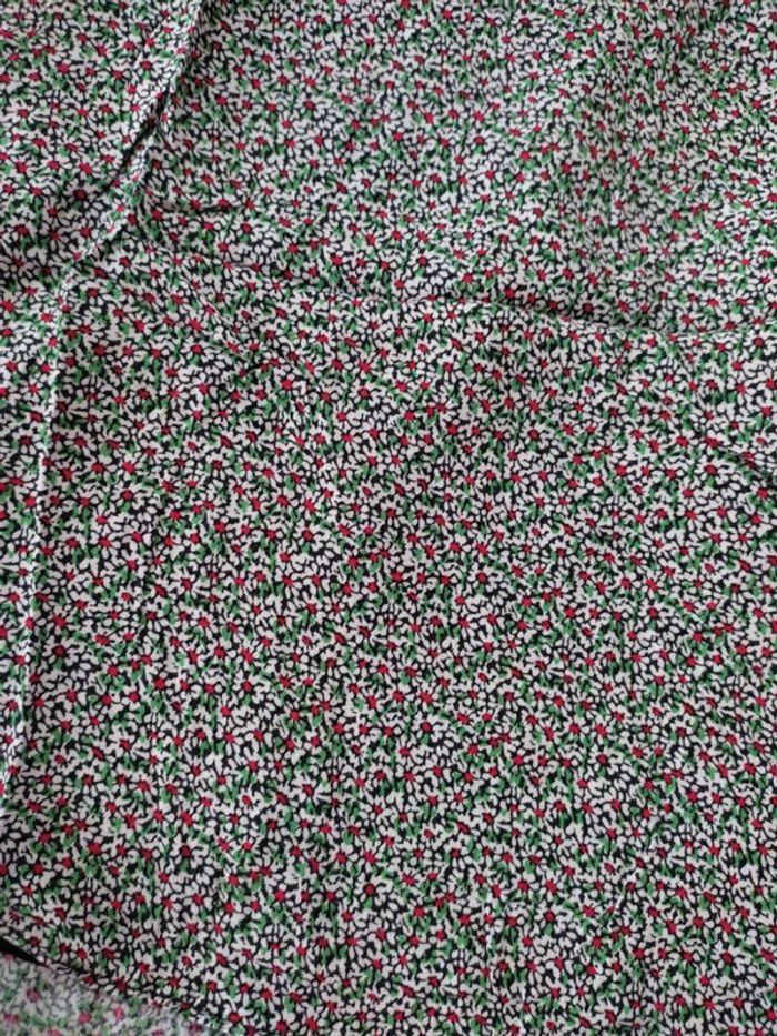 Jupe courte mini-jupe fleur style rétro vintage naf naf taille 34 - photo numéro 3