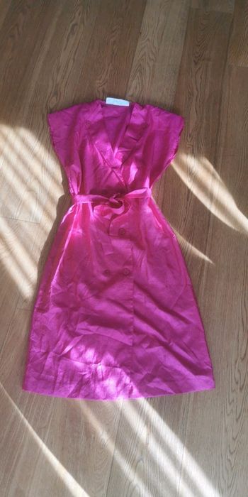 Robe tablier fushia