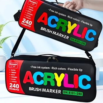 Feutres acrylique GuangNa 240 avec  pochette