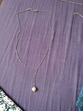 Collier boule nacre