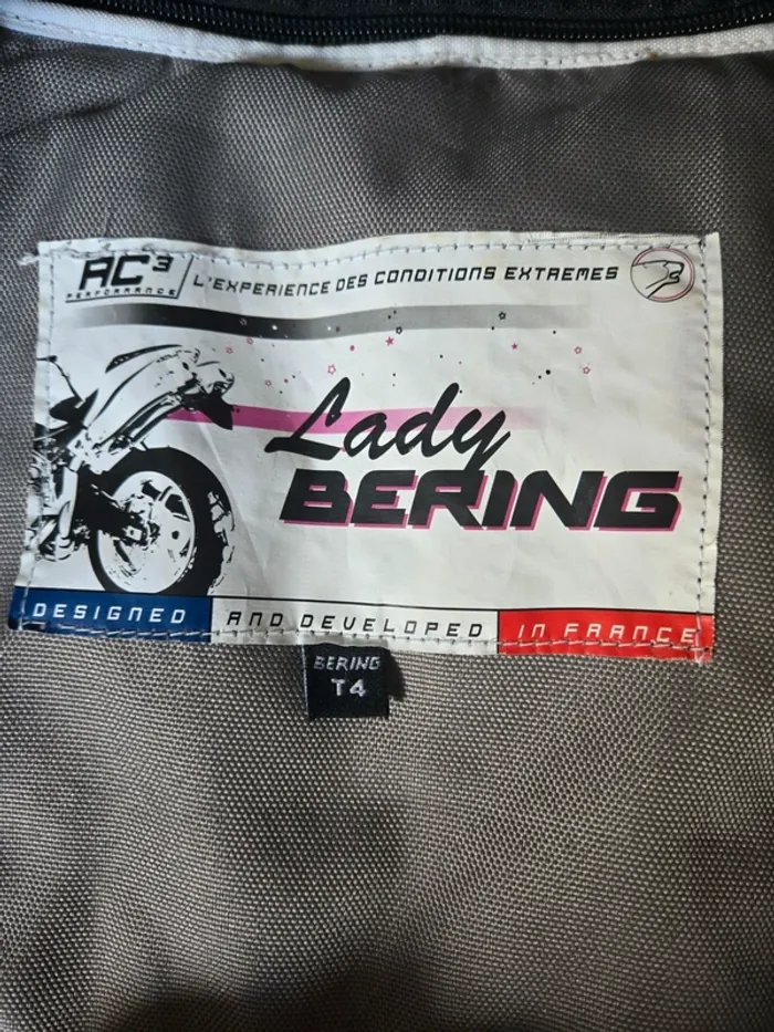 Veste de moto femme bering taille 4 tbe - photo numéro 5