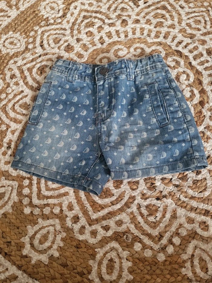 Short en jeans garçon