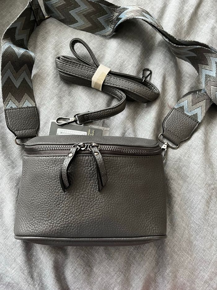 Sac a bandoulière gris - photo numéro 2