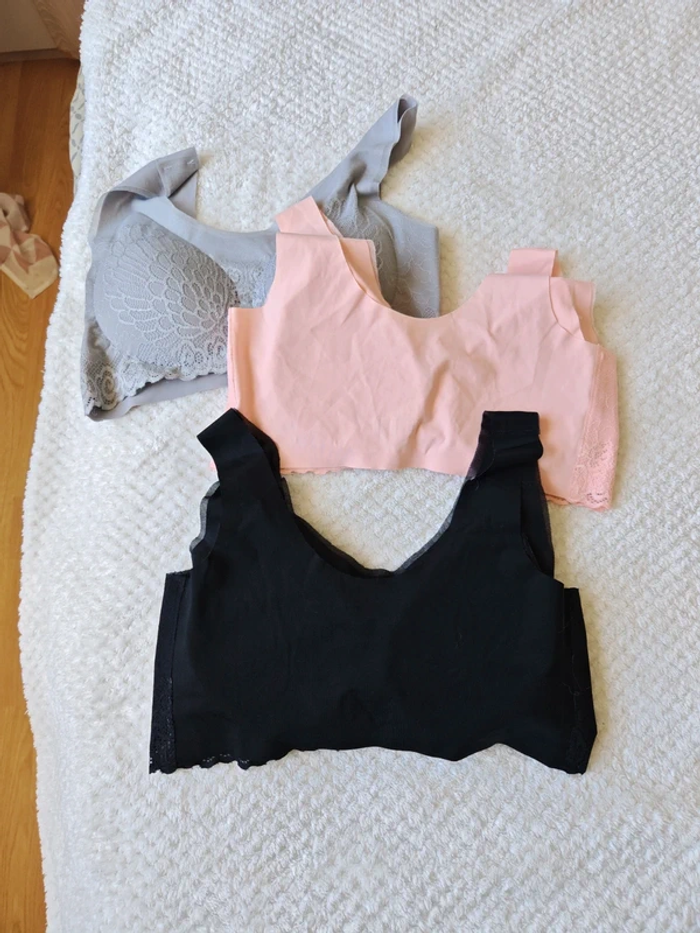 Lot soutien gorge brassières sans couture - photo numéro 2