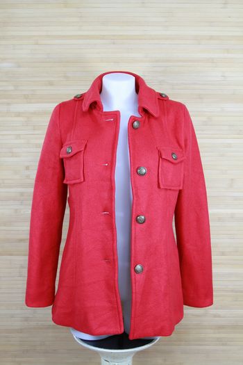 Manteau rouge femme taille M