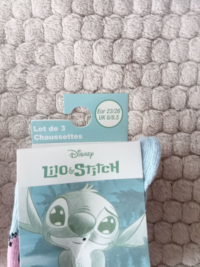 3 paires de chaussettes Stitch 23/26 - photo numéro 3