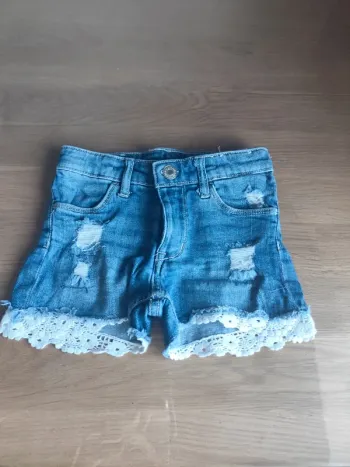 Short en jeans