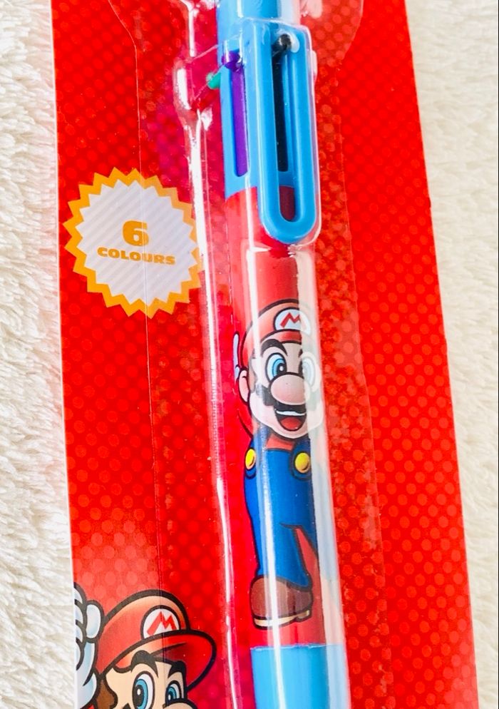 Stylo bille Mario Bros 6 couleurs différentes dans 1 stylo - photo numéro 3