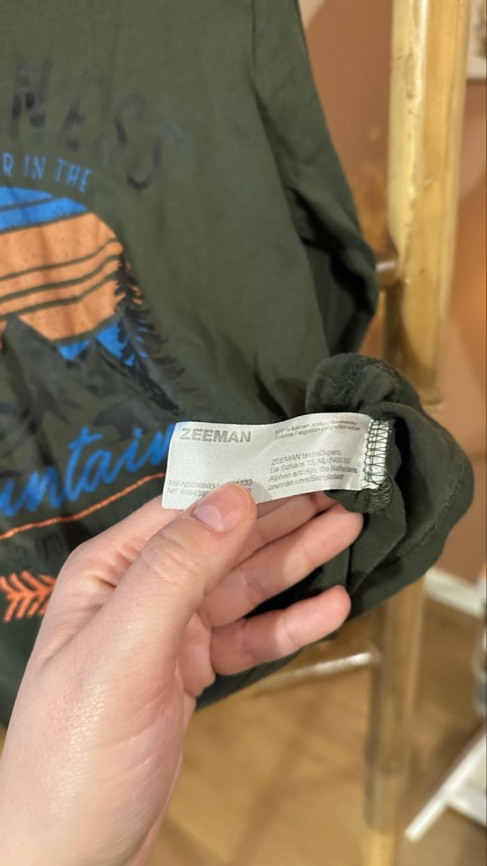 💜 Teeshirt manche longue sapin taille 5/6 ans 💜 - photo numéro 6