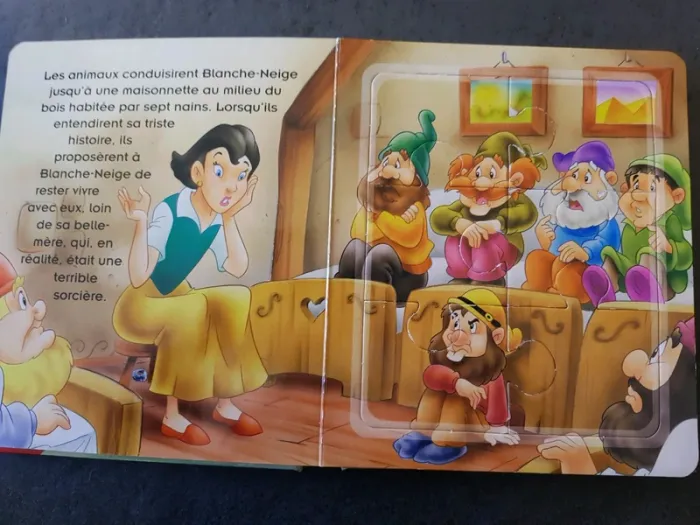 Livre puzzles Blanche neige - photo numéro 3