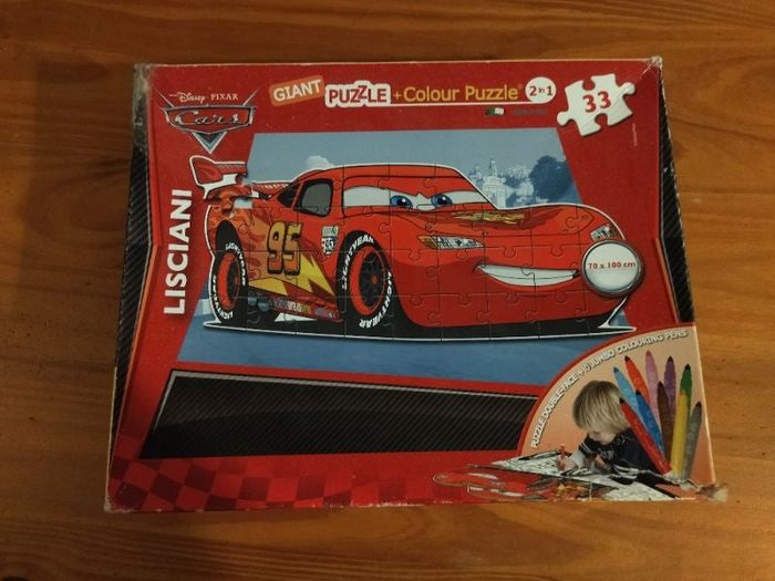 Puzzle géant Flash mc Queen cars