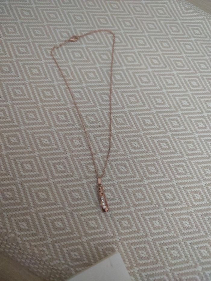 Collier rosé eco bouteille tupperware Swarovski