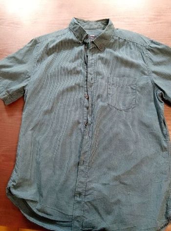 Chemise à carreaux manches courtes