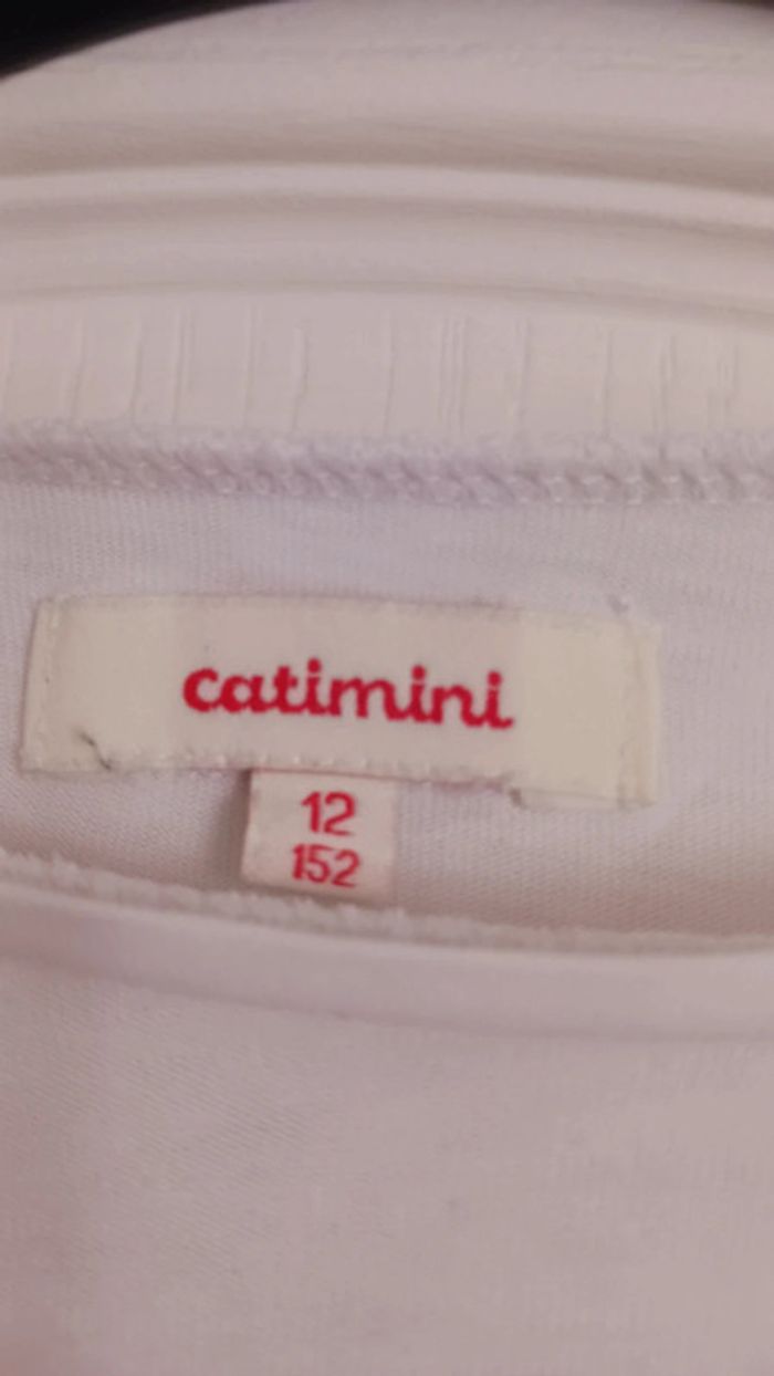 t-shirt manche longue fille taille 12 ans catimini - photo numéro 4