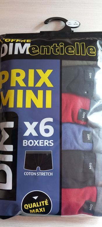 Lot de 6 boxers Dim homme XL