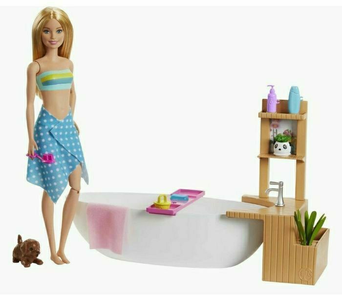 BARBIE DETENTE AU SPA MATTEL NEUF - photo numéro 2