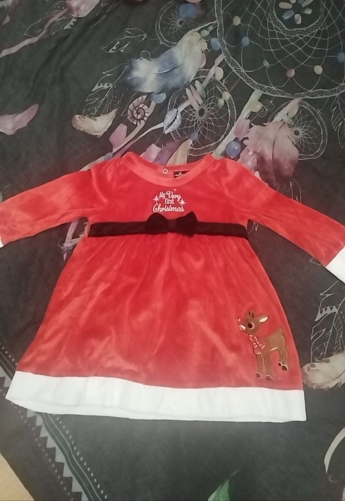 Ensemble robe + collants de Noël  24 mois - photo numéro 3