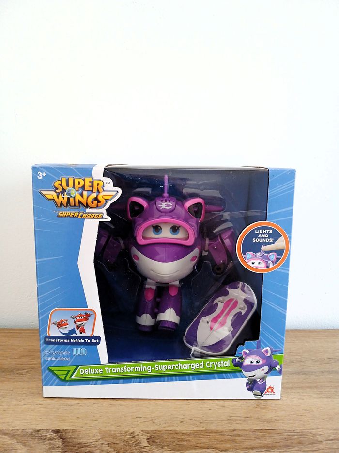 Figurine Super Wings Deluxe Transforming- Supercharged Crystal