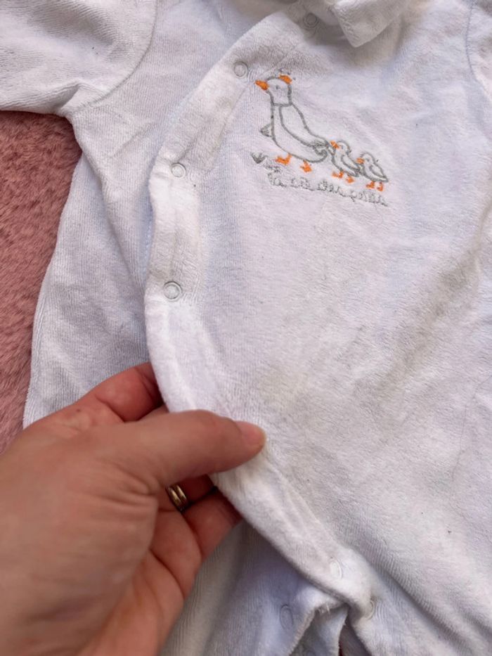 Lot 2 Pyjama velours bébé fille 3 mois - photo numéro 9