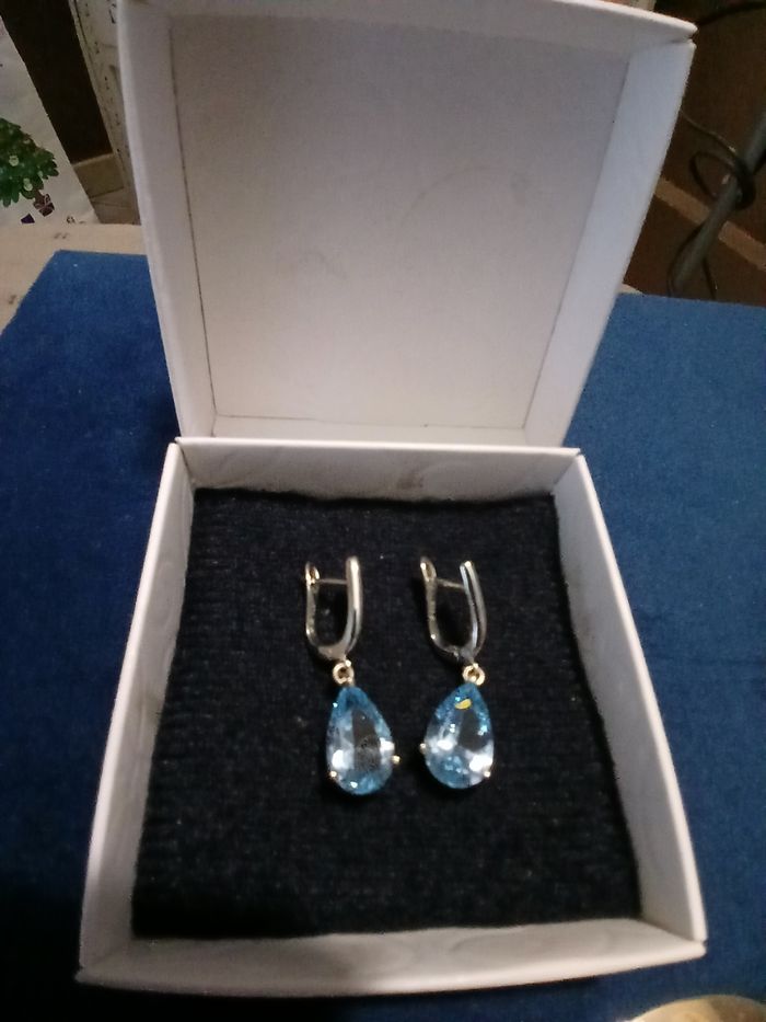 Boucles d'oreilles Topaze. - photo numéro 7