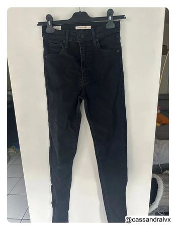 Jean noir Mile High Super Skinny - Levi's