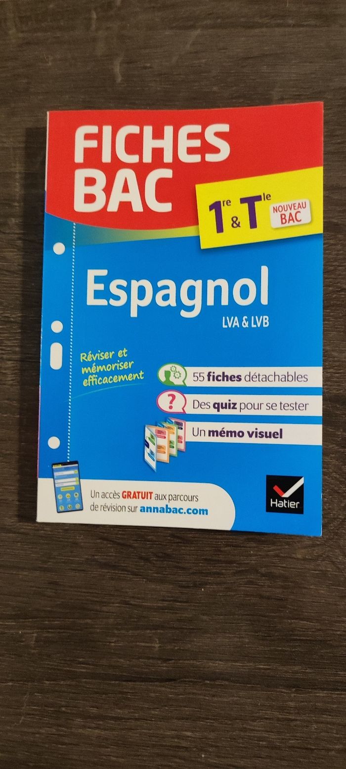 Livret fiches bac espagnol