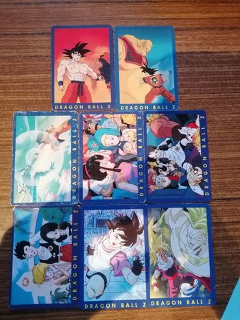 Lot 8 cartes dbz