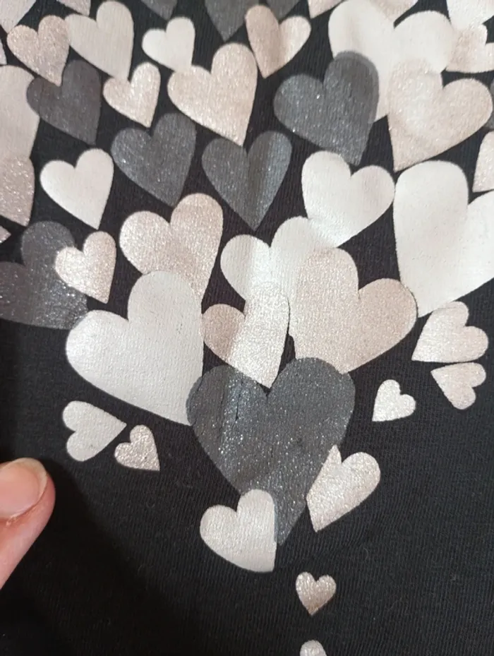 Tee shirt chemise manches longues Fille 8 ans Cœur Okaïdi - photo numéro 3