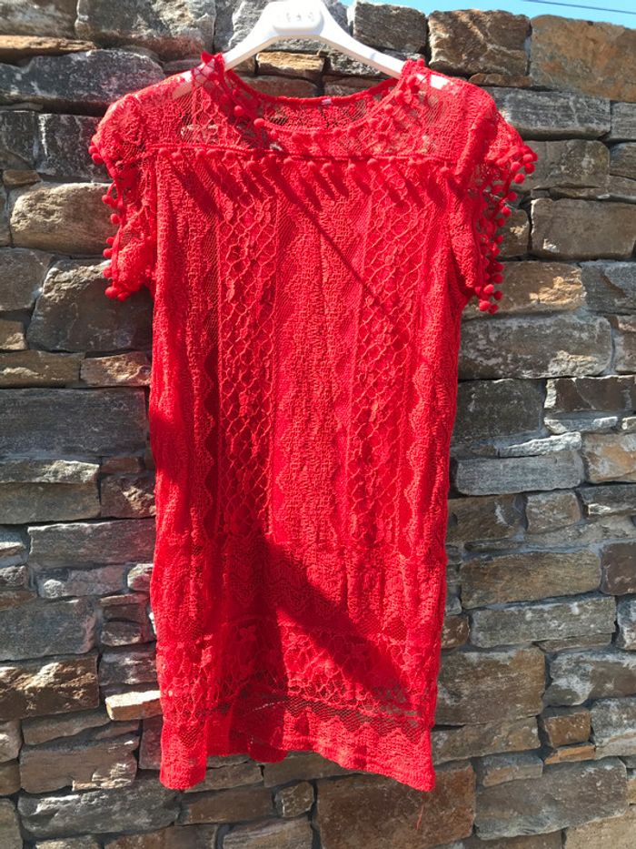 Tunique / robe en dentelle doublée - photo numéro 4