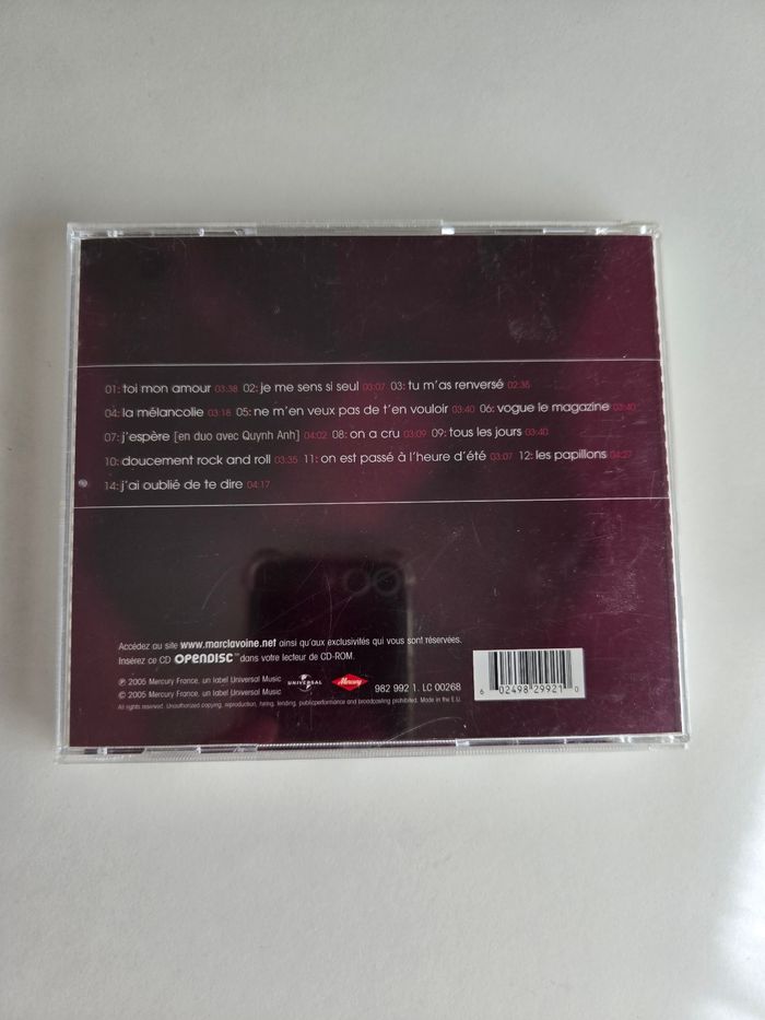 CD Album Larc Lavoine - photo numéro 2