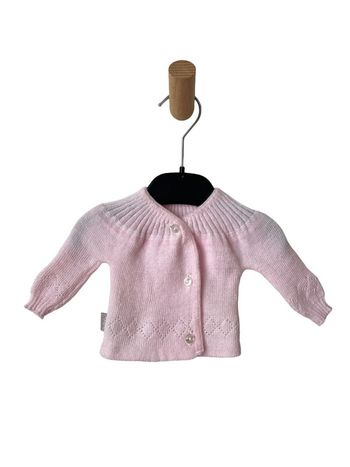 Brassière nouveau-né / gilet bébé fille rose pâle - Bébé 9 naissance