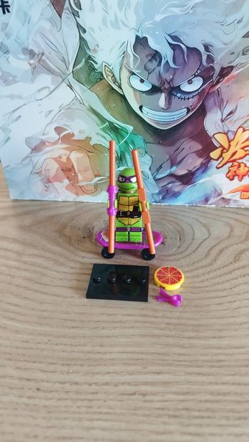 Figurine Donatello Tortue Ninja type lego figure brique neuf new Ninjas Turtles