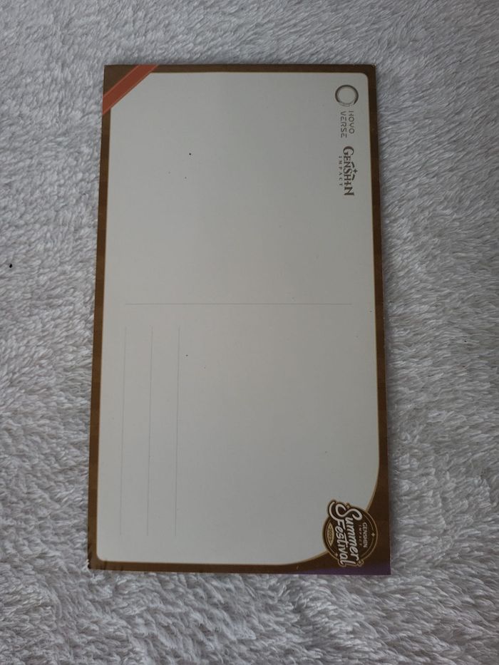 Lot de carte Genshin Impact - summer festival - miHoYo - Hoyoverse - photo numéro 4