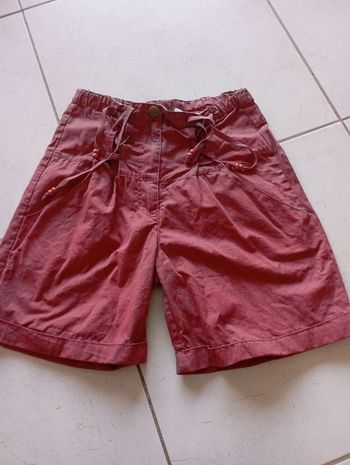Short bordeau été fille 12 ans neuf   Marque tout compte fait