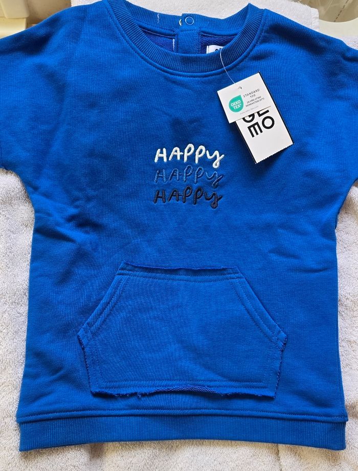 Neufs(non portés) 🏷 superbe ensemble sweat mc et short 4 ans garçon 💙 - photo numéro 3