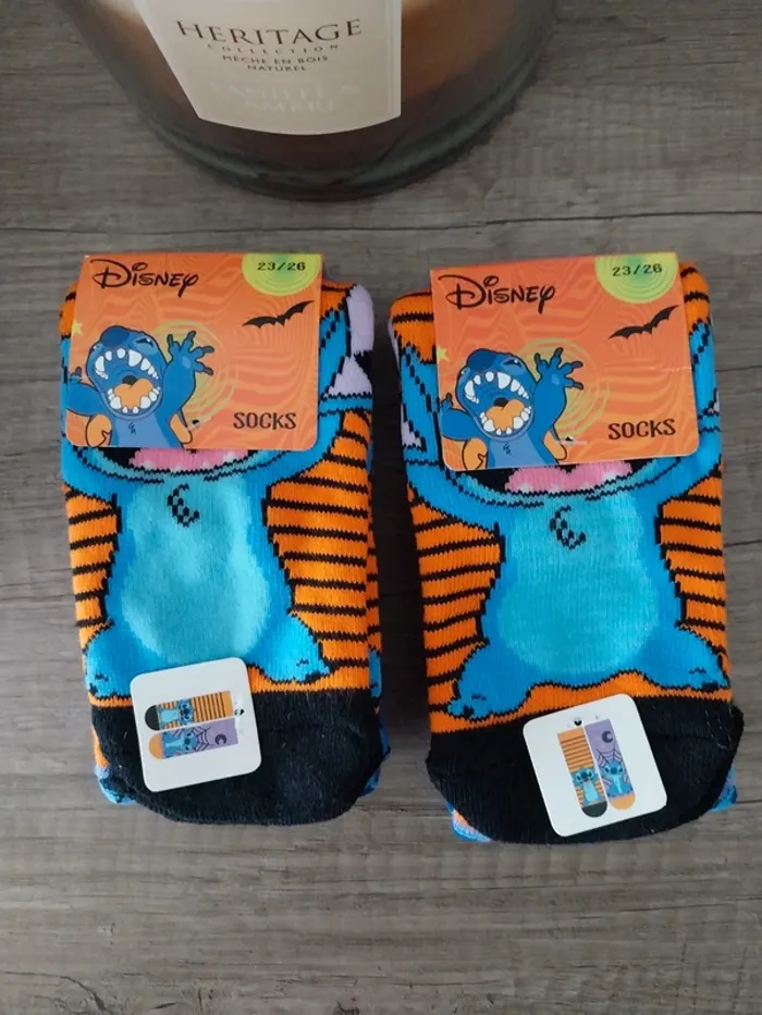Lots 4 paires de chaussettes Stitch Halloween