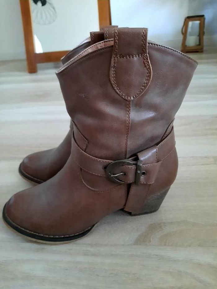 Bottines marron