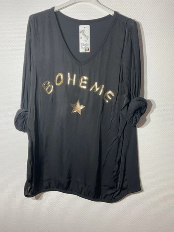 T-shirt « bohème » femme taille unique (38-44)- just me- neuf avec étiquette