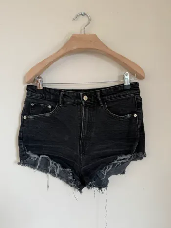 Short jean noir Zara