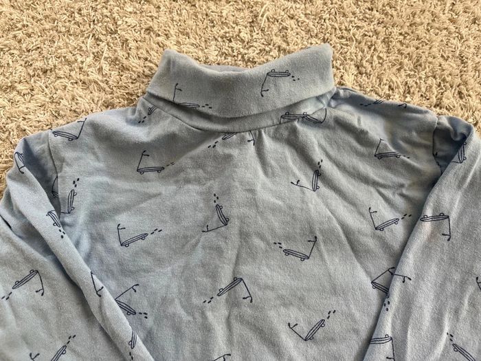 Sous pull à col roulé taille 18 mois marque Tex - photo numéro 2