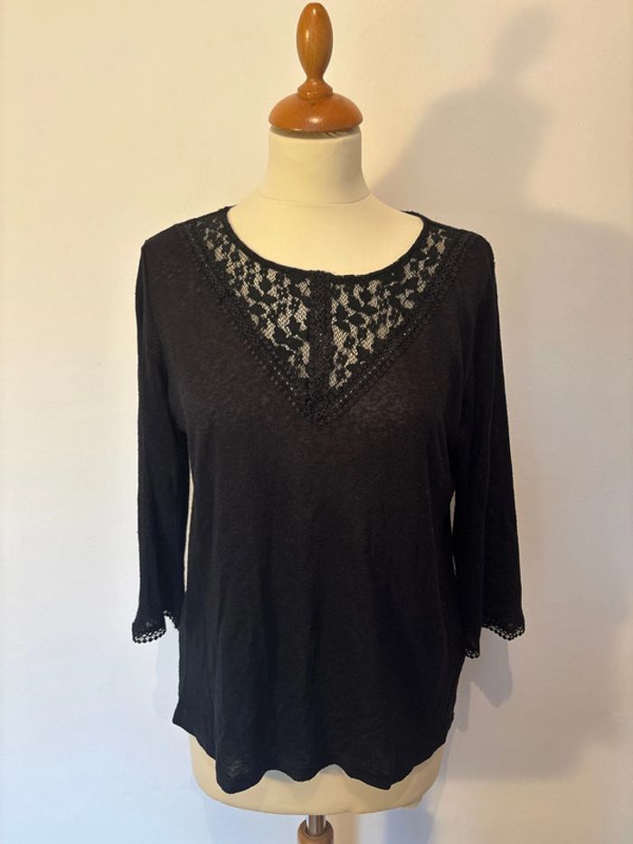Blouse manches 3/4 femme taille L Grace&Mila