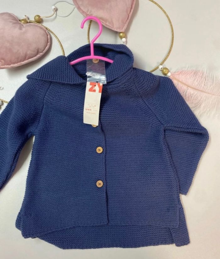 Gilet en maille bébé fille - neuf - Zippy - Taille 12 mois