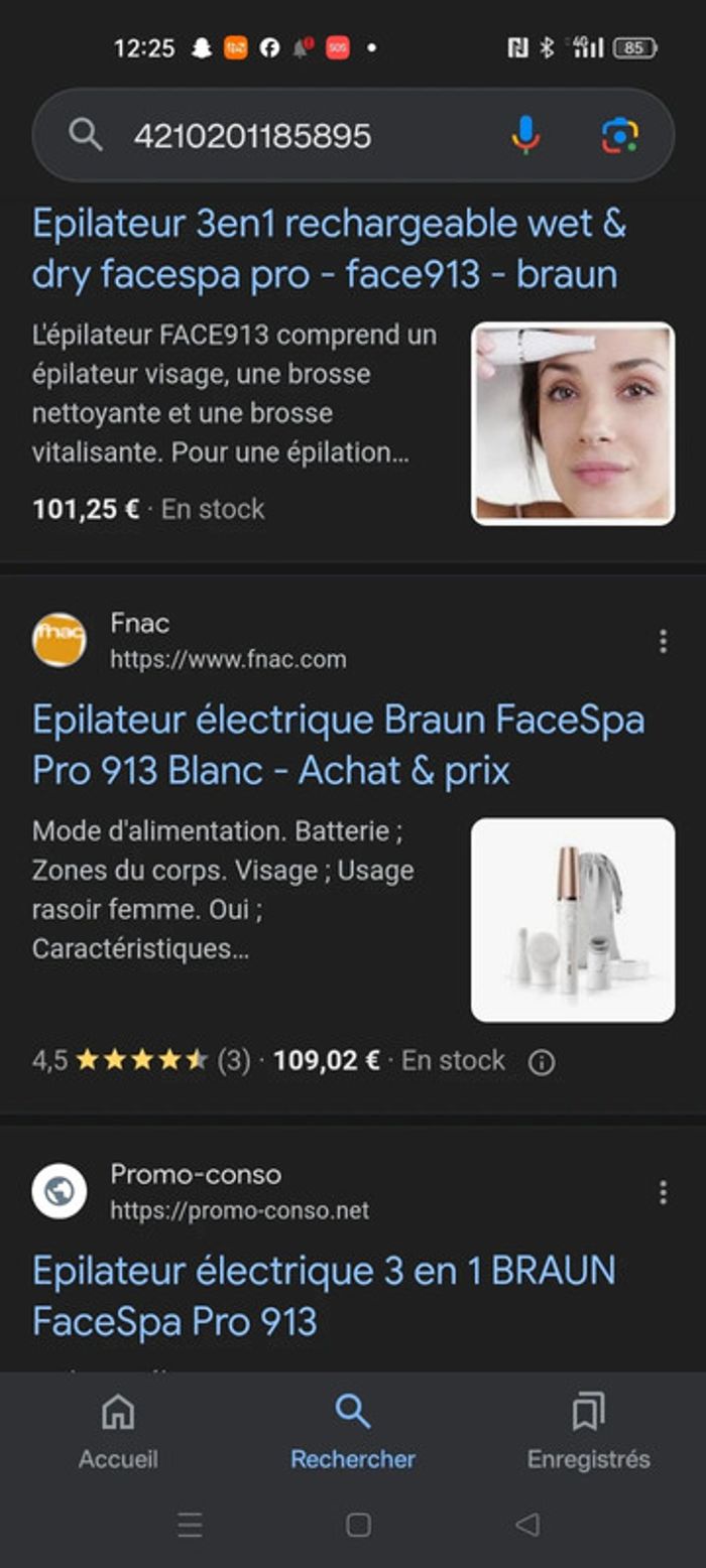 Épilateur  électrique Braun facespa - photo numéro 2
