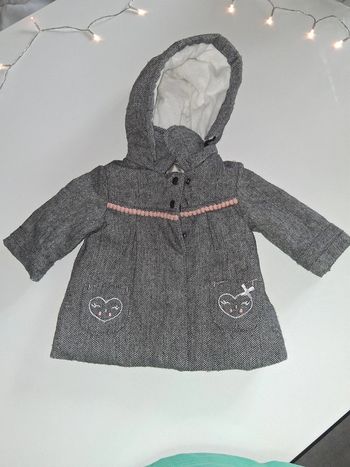Blouson gris avec capuche chaud Orchestra