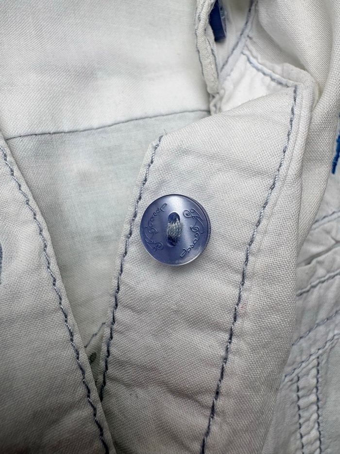 🤍 Chemisette femme Kaporal – Taille XS – Blanc dégradé bleu ciel – TBE - photo numéro 6