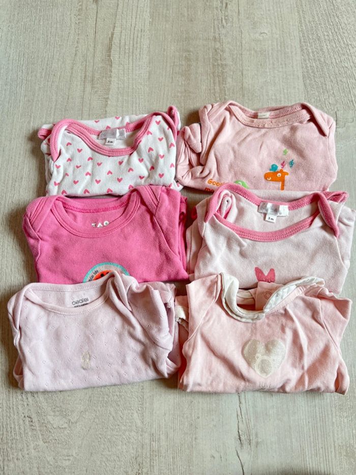 6 bodys dans les tons de rose