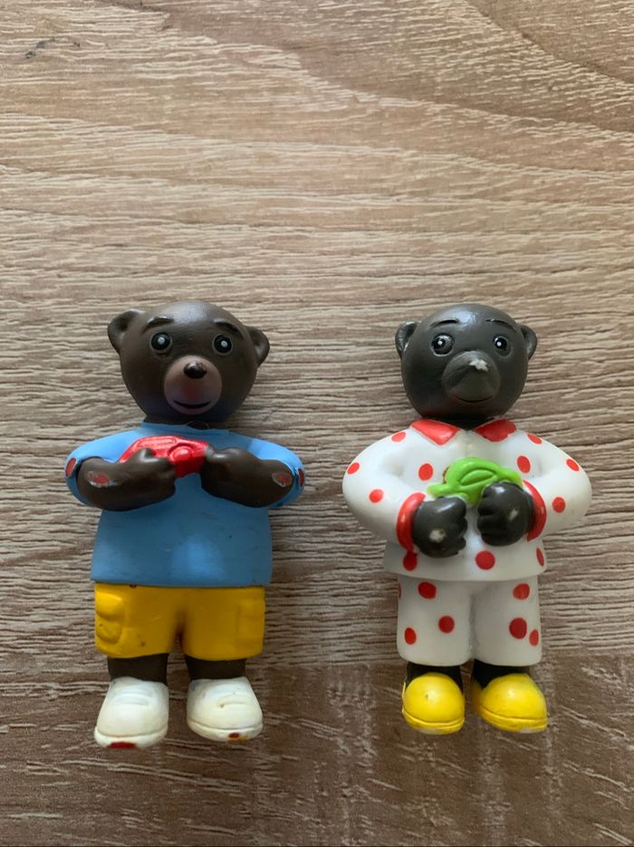 6 figurines petit ours brun jeux et loisirs - photo numéro 2